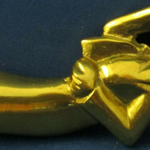 Antique Sterling Plated Crusader Belt Loop Key Fob - Picture 8 of 8